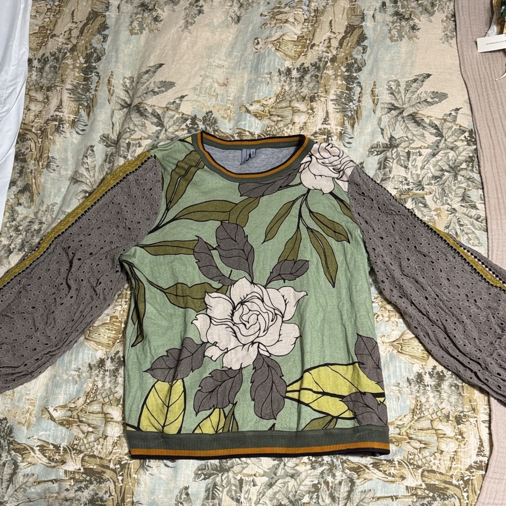 Anthropologie Blank Large Muli Colored Sweater